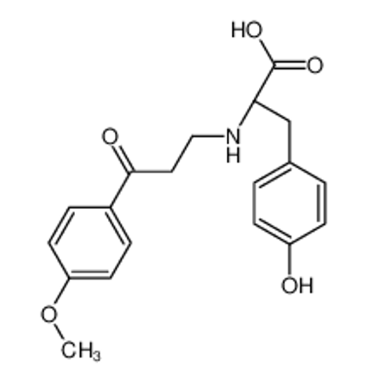 Изображение (2S)-3-(4-hydroxyphenyl)-2-[[3-(4-methoxyphenyl)-3-oxopropyl]amino]propanoic acid