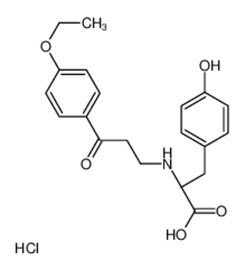 Picture of (2S)-2-[[3-(4-ethoxyphenyl)-3-oxopropyl]amino]-3-(4-hydroxyphenyl)propanoic acid,hydrochloride