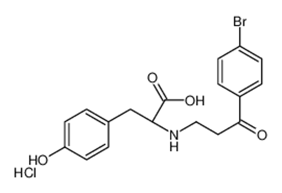 Picture of (2R)-2-[[3-(4-bromophenyl)-3-oxopropyl]amino]-3-(4-hydroxyphenyl)propanoic acid,hydrochloride