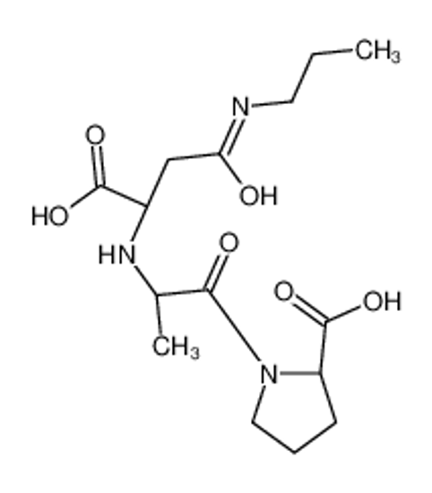 Изображение (2S)-1-[(2S)-2-[[1-carboxy-3-oxo-3-(propylamino)propyl]amino]propanoyl]pyrrolidine-2-carboxylic acid