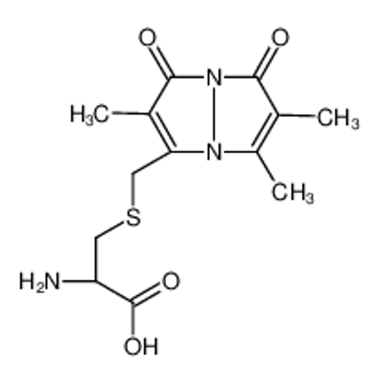 Picture of (2R)-2-amino-3-[(1,2,6-trimethyl-3,5-dioxopyrazolo[1,2-a]pyrazol-7-yl)methylsulfanyl]propanoic acid