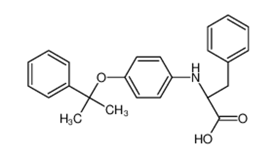 Picture of (2S)-3-phenyl-2-[4-(2-phenylpropan-2-yloxy)anilino]propanoic acid