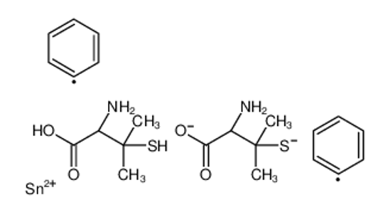 Picture of (2R)-2-amino-3-[[(1R)-1-amino-1-carboxy-2-methylpropan-2-yl]sulfanyl-diphenylstannyl]sulfanyl-3-methylbutanoic acid