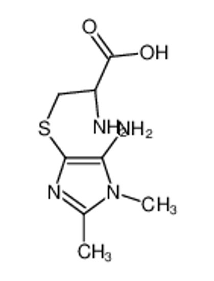Picture of (2R)-2-amino-3-(5-amino-1,2-dimethylimidazol-4-yl)sulfanylpropanoic acid