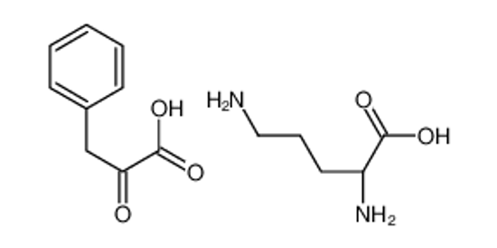 Picture of (2S)-2,5-diaminopentanoic acid,2-oxo-3-phenylpropanoic acid