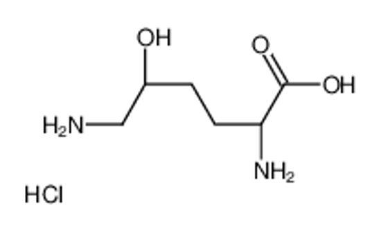Picture of (2S,5S)-2,6-diamino-5-hydroxyhexanoic acid,hydrochloride