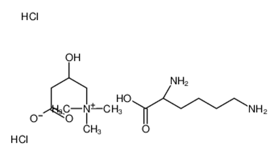 Picture of (3-carboxy-2-hydroxypropyl)-trimethylazanium,(2S)-2,6-diaminohexanoate,dihydrochloride