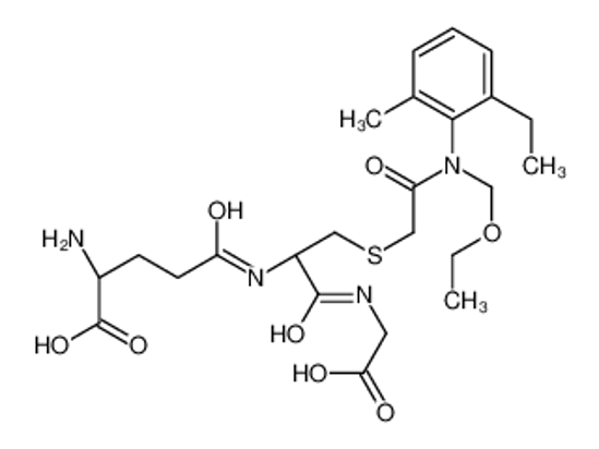 Picture of (2S)-2-amino-5-[[1-(carboxymethylamino)-3-[2-[N-(ethoxymethyl)-2-ethyl-6-methylanilino]-2-oxoethyl]sulfanyl-1-oxopropan-2-yl]amino]-5-oxopentanoic acid