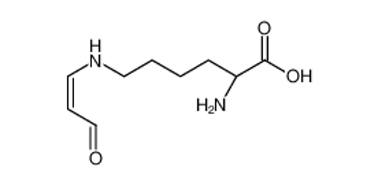 Picture of (2S)-2-amino-6-[[(E)-3-oxoprop-1-enyl]amino]hexanoic acid