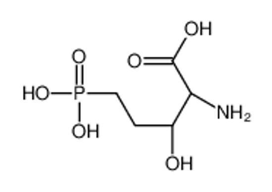 Изображение (2S)-2-amino-3-hydroxy-5-phosphonopentanoic acid