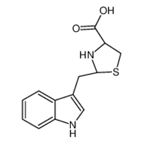 Picture of (2R)-2-(1H-indol-3-ylmethyl)-1,3-thiazolidine-4-carboxylic acid