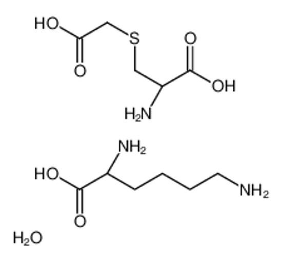 Picture of (2R)-2-amino-3-(carboxymethylsulfanyl)propanoic acid,(2S)-2,6-diaminohexanoic acid,hydrate