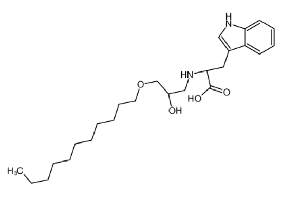 Picture of (2S)-2-[(2-hydroxy-3-undecoxypropyl)amino]-3-(1H-indol-3-yl)propanoic acid