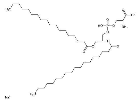 Picture of sodium,(2S)-2-azaniumyl-3-[[(2R)-2,3-di(octadecanoyloxy)propoxy]-oxidophosphoryl]oxypropanoate
