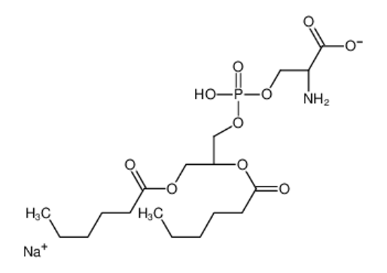 Picture of sodium,(2S)-2-azaniumyl-3-[[(2R)-2,3-di(hexanoyloxy)propoxy]-oxidophosphoryl]oxypropanoate