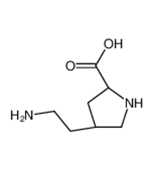 Picture of (2S,4R)-4-(2-aminoethyl)pyrrolidine-2-carboxylic acid