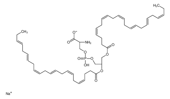 Picture of sodium,(2S)-2-azaniumyl-3-[[(2R)-2,3-bis[[(4Z,7Z,10Z,13Z,16Z,19Z)-docosa-4,7,10,13,16,19-hexaenoyl]oxy]propoxy]-oxidophosphoryl]oxypropanoate