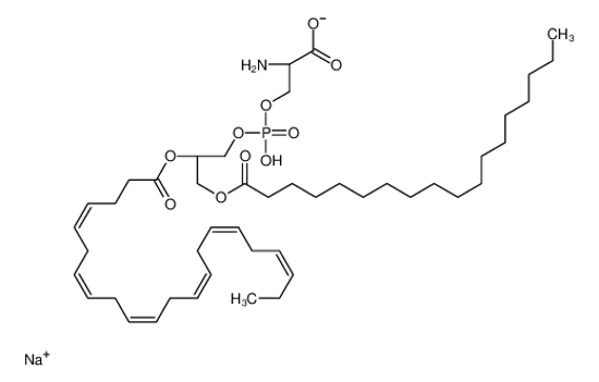 Picture of sodium,(2S)-2-azaniumyl-3-[[(2R)-2-[(4Z,7Z,10Z,13Z,16Z,19Z)-docosa-4,7,10,13,16,19-hexaenoyl]oxy-3-octadecanoyloxypropoxy]-oxidophosphoryl]oxypropanoate