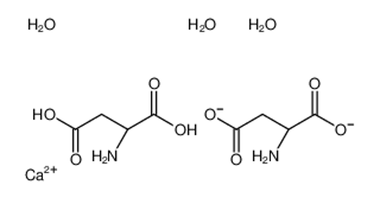 Picture of calcium,(2S)-2-aminobutanedioate,hydron,trihydrate
