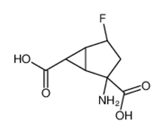 Изображение (1S,2R,4S,5S,6S)-2-amino-4-fluorobicyclo[3.1.0]hexane-2,6-dicarboxylic acid