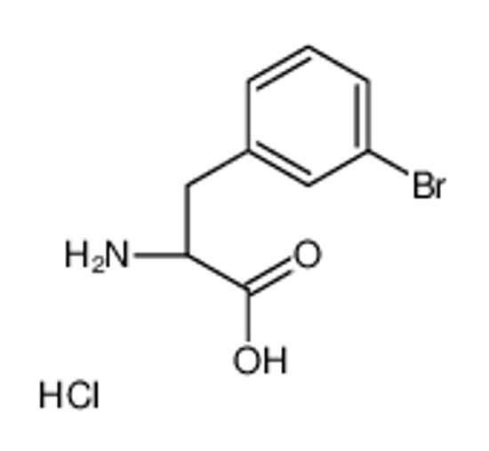 Picture of (2S)-2-amino-3-(3-bromophenyl)propanoic acid,hydrochloride