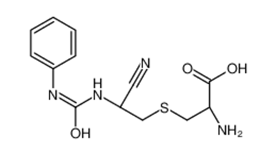 Picture of (2R)-2-amino-3-[2-cyano-2-(phenylcarbamoylamino)ethyl]sulfanylpropanoic acid