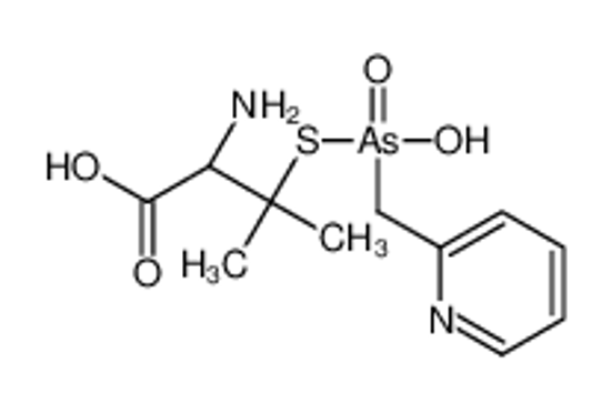Picture of (2R)-2-amino-3-[hydroxy(pyridin-2-ylmethyl)arsoryl]sulfanyl-3-methylbutanoic acid