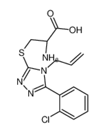 Picture of (2R)-2-amino-3-[[5-(2-chlorophenyl)-4-prop-2-enyl-1,2,4-triazol-3-yl]sulfanyl]propanoic acid