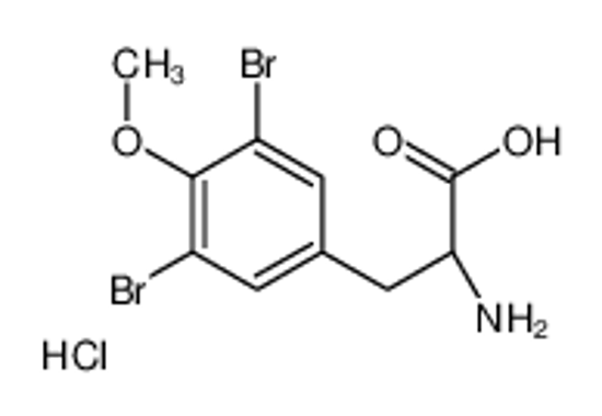 Picture of (2S)-2-amino-3-(3,5-dibromo-4-methoxyphenyl)propanoic acid,hydrochloride