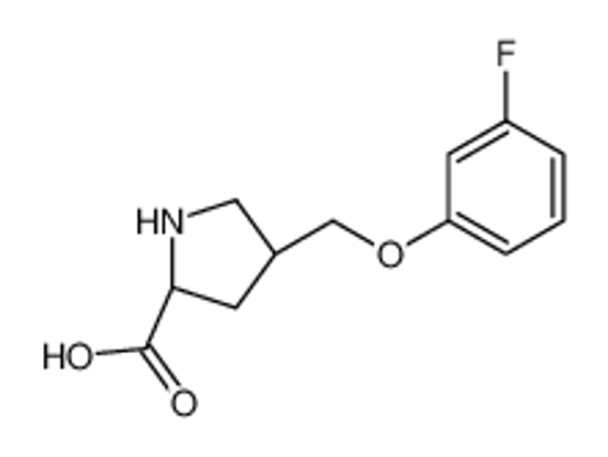 Изображение (2S,4S)-4-[(3-fluorophenoxy)methyl]pyrrolidine-2-carboxylic acid