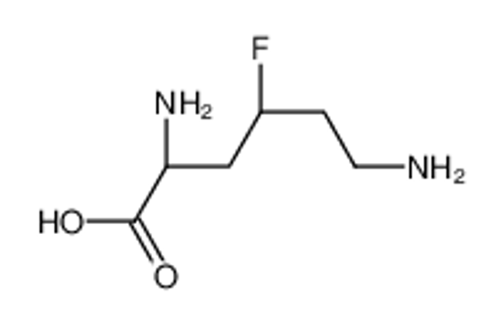 Picture of (2S)-2,6-diamino-4-fluorohexanoic acid