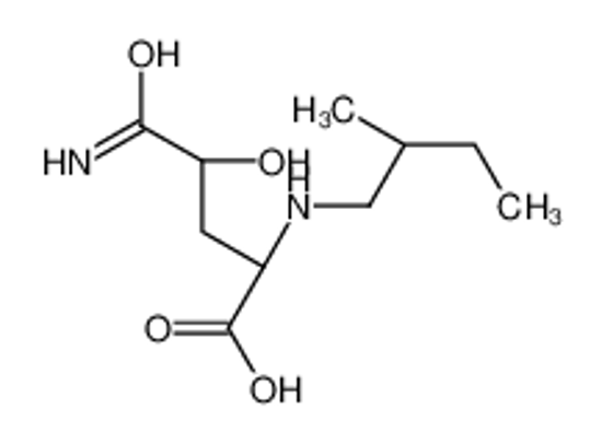 Picture of (2S,4S)-5-amino-4-hydroxy-2-(2-methylbutylamino)-5-oxopentanoic acid
