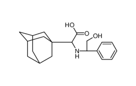 Picture of (2S)-2-(1-adamantyl)-2-[[(1R)-2-hydroxy-1-phenylethyl]amino]acetic acid