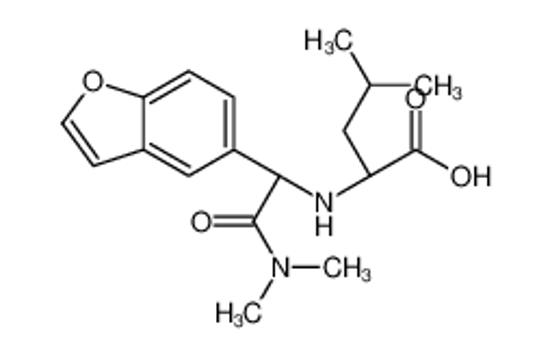 Picture of (2S)-2-[[(1R)-1-(1-benzofuran-5-yl)-2-(dimethylamino)-2-oxoethyl]amino]-4-methylpentanoic acid