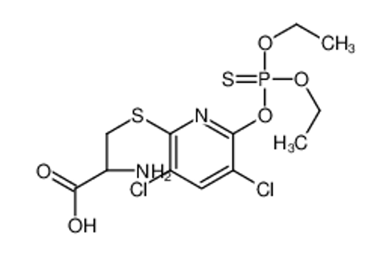 Picture of (2R)-2-amino-3-(3,5-dichloro-6-diethoxyphosphinothioyloxypyridin-2-yl)sulfanylpropanoic acid