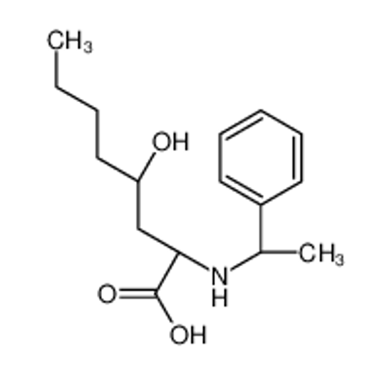 Изображение (2R,4S)-4-hydroxy-2-[[(1R)-1-phenylethyl]amino]octanoic acid