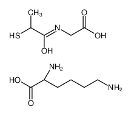 Picture of (2S)-2,6-diaminohexanoic acid,2-(2-sulfanylpropanoylamino)acetic acid