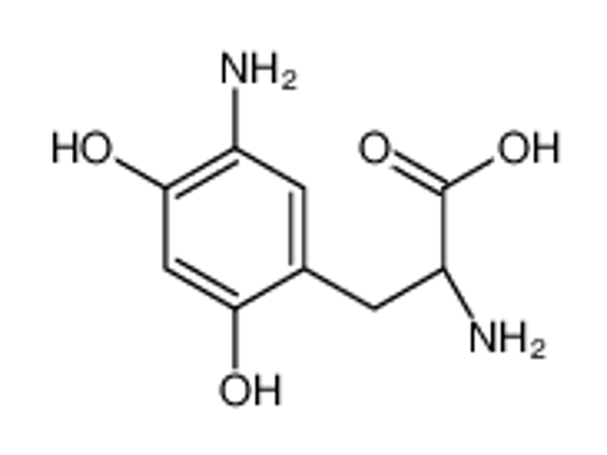 Picture of (2S)-2-amino-3-(5-amino-2,4-dihydroxyphenyl)propanoic acid