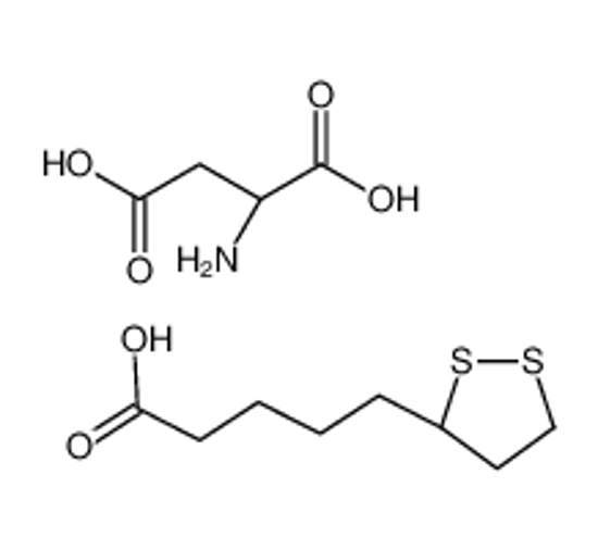 Picture of (2S)-2-aminobutanedioic acid,5-[(3R)-dithiolan-3-yl]pentanoic acid