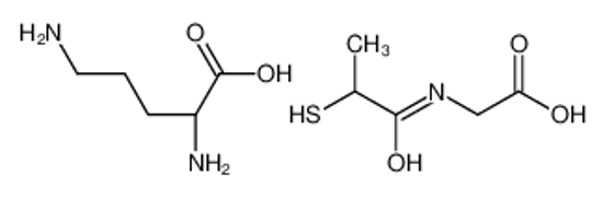 Picture of (2S)-2,5-diaminopentanoic acid,2-(2-sulfanylpropanoylamino)acetic acid