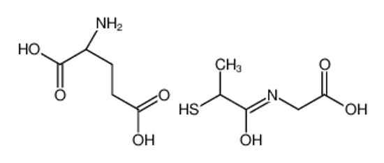 Picture of (2S)-2-aminopentanedioic acid,2-(2-sulfanylpropanoylamino)acetic acid
