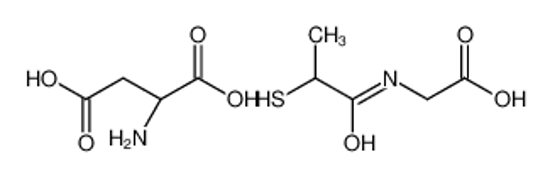 Изображение (2S)-2-aminobutanedioic acid,2-(2-sulfanylpropanoylamino)acetic acid