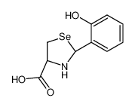 Picture of (4R)-2-(2-hydroxyphenyl)-1,3-selenazolidine-4-carboxylic acid
