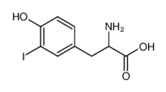 Picture of 2-amino-3-(4-hydroxy-3-iodophenyl)propanoic acid