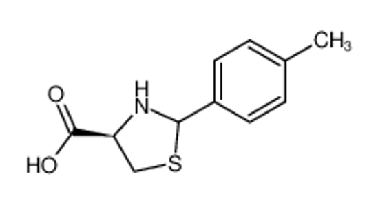 Picture of (4R)-2-(4-methylphenyl)-4-thiazolidinecarboxylic acid