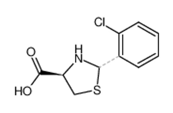 Изображение (2Ξ,4R)-2-(2-chloro-phenyl)-thiazolidine-4-carboxylic acid