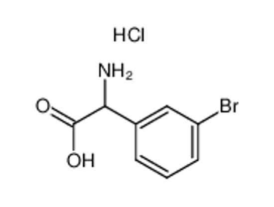 Picture of amino-(3-bromo-phenyl)-acetic acid hydrochloride