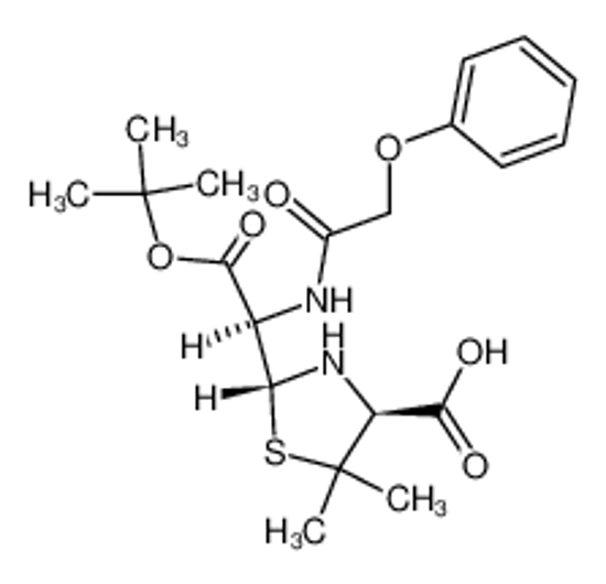 Изображение (4S)-2t-[(R)-tert-butoxycarbonyl-(2-phenoxy-acetylamino)-methyl]-5,5-dimethyl-thiazolidine-4r-carboxylic acid