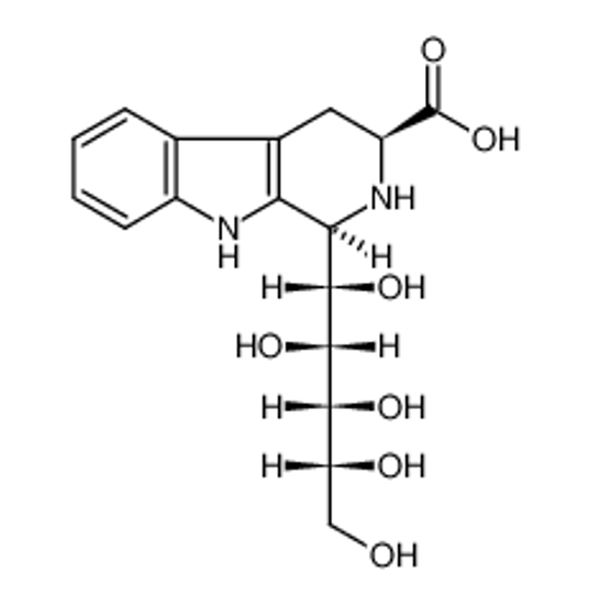 Изображение (1R,3S)-1-(D-gluco-1,2,3,4,5-pentahydroxypentyl)-1,2,3,4-tetrahydro-β-carboline-3-carboxylic acid