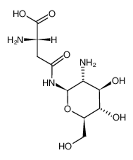 Изображение 2-acetamido-1-N-(L-β-aspartyl)-2-deoxy-β-D-glucopyranosylamine